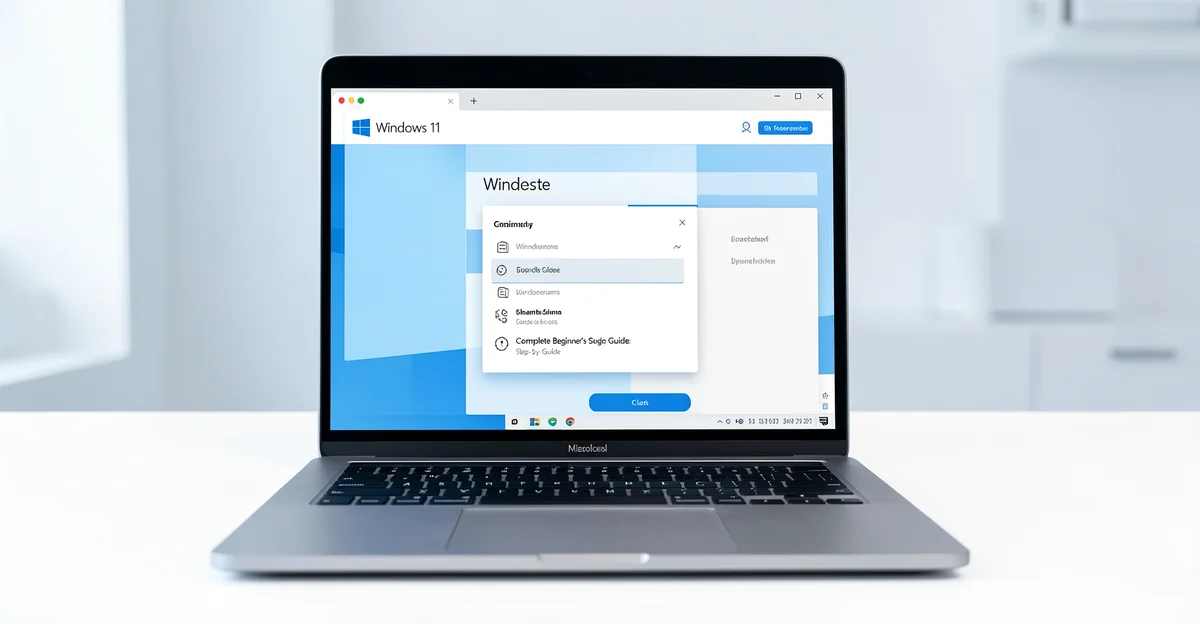 Featured image: Professional featured image for: Windows 11: Complete Beginner’s Guide: Step-by-Step Guide. Modern l