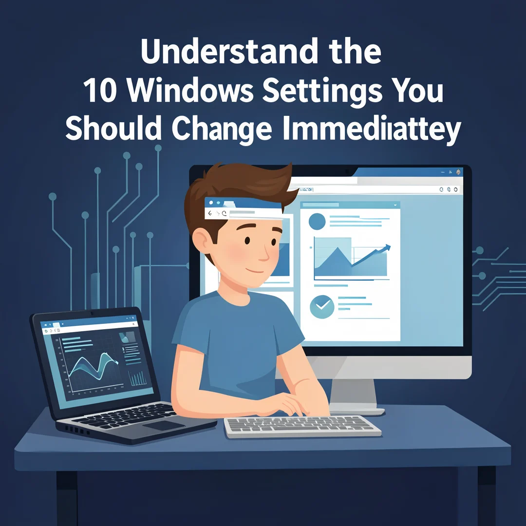 Step 1: Illustration for step: Understand the fundamentals related to 10 Windows Settings You Should Change 