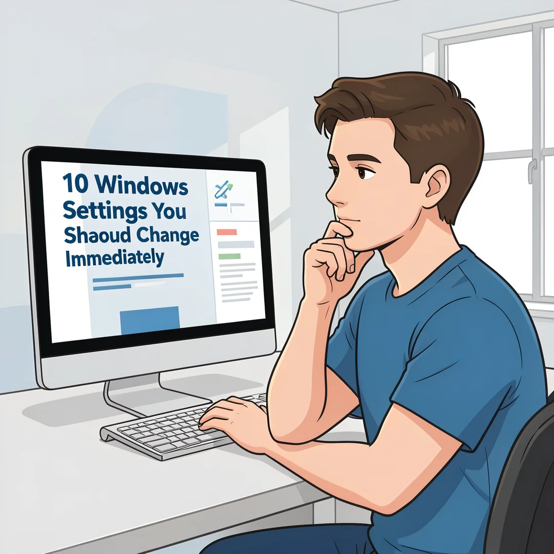 Step 2: Illustration for step: Assess your starting point related to 10 Windows Settings You Should Change I