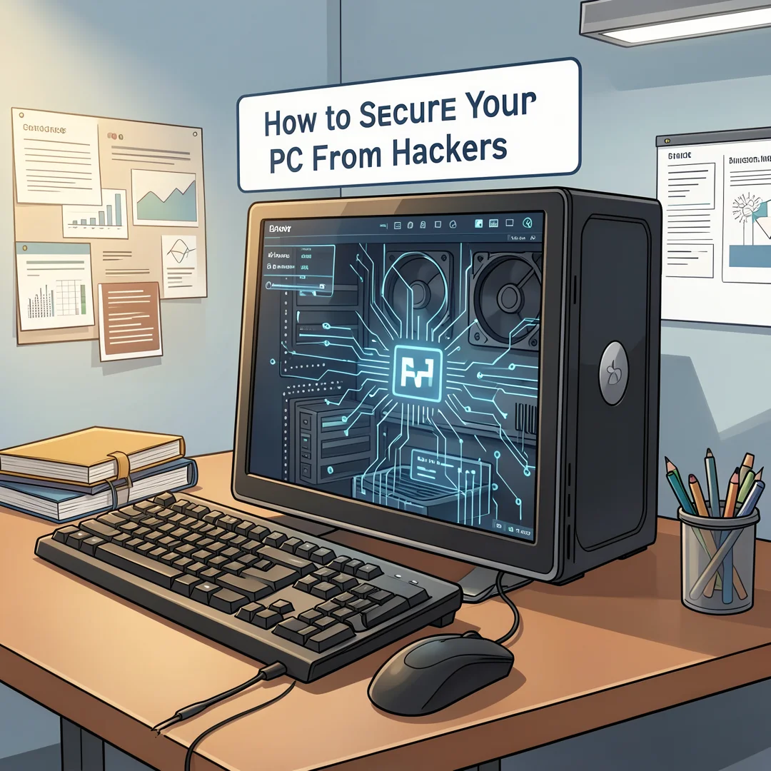 Step 4: Illustration for step: Gather necessary resources related to How to Secure Your PC From Hackers, pro