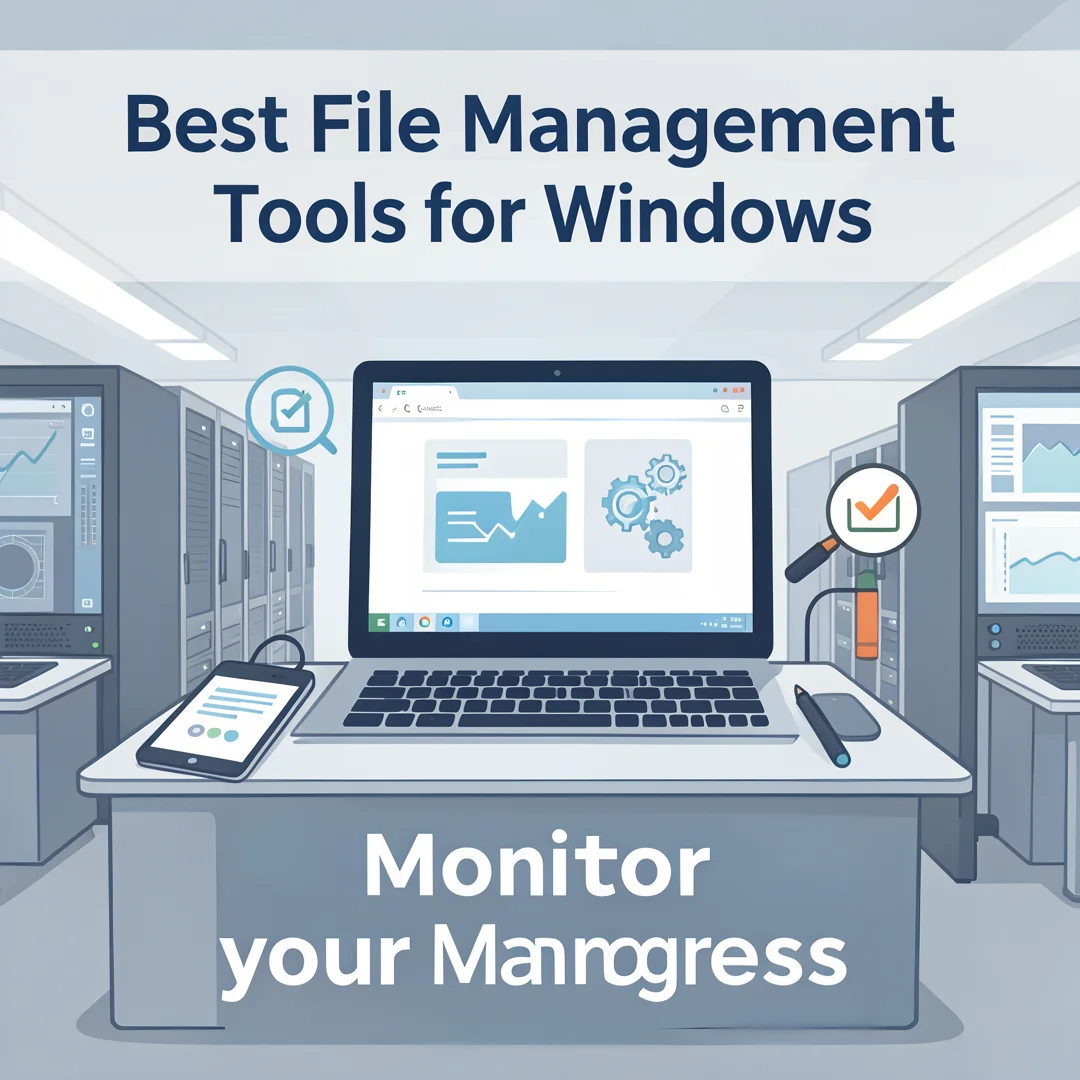 Step 6: Illustration for step: Monitor your progress related to Best File Management Tools for Windows, prof
