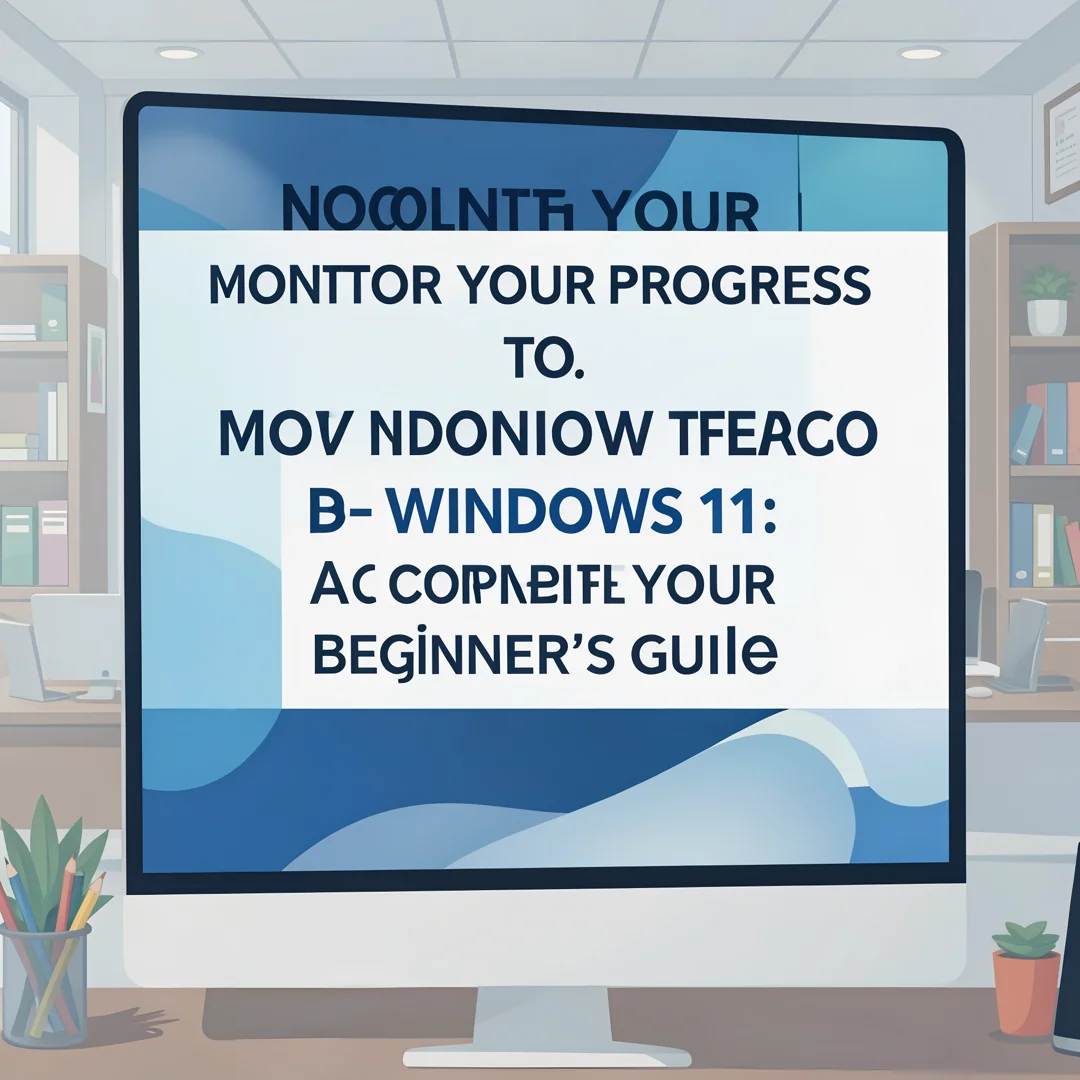 Step 6: Illustration for step: Monitor your progress related to Windows 11: Complete Beginner’s Guide, profe