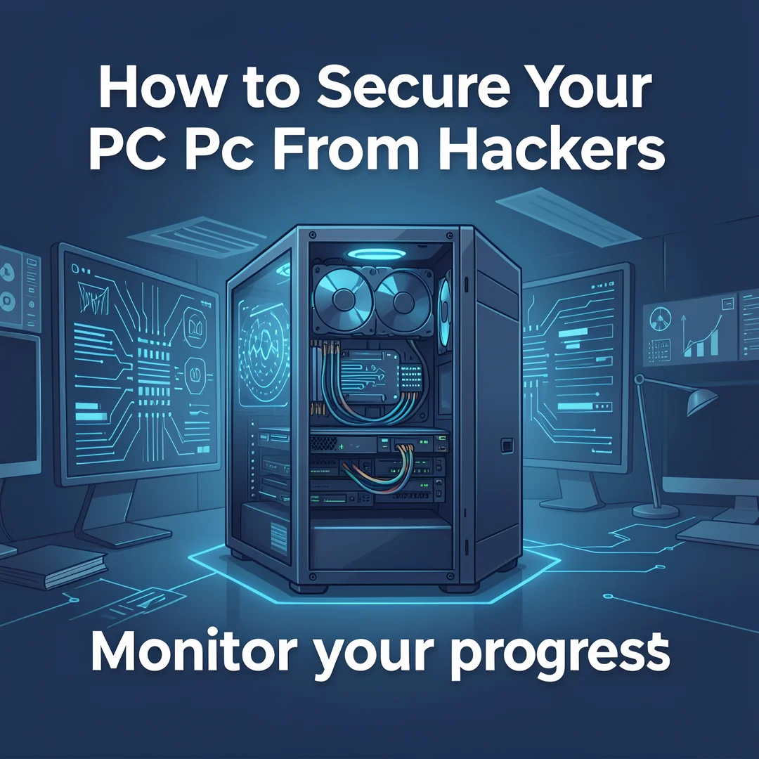 Step 6: Illustration for step: Monitor your progress related to How to Secure Your PC From Hackers, professi