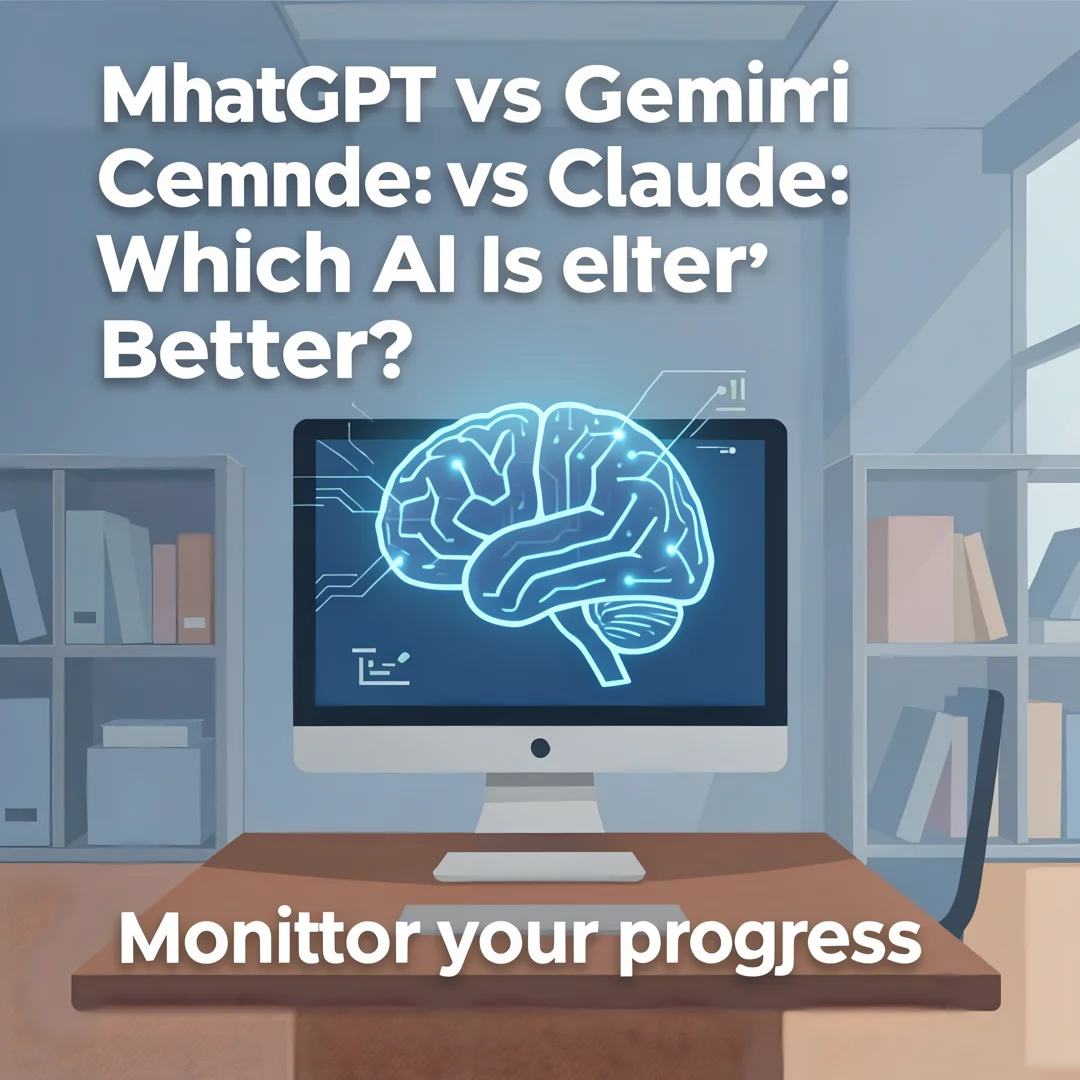 Step 6: Illustration for step: Monitor your progress related to ChatGPT vs Gemini vs Claude: Which AI Is Bet