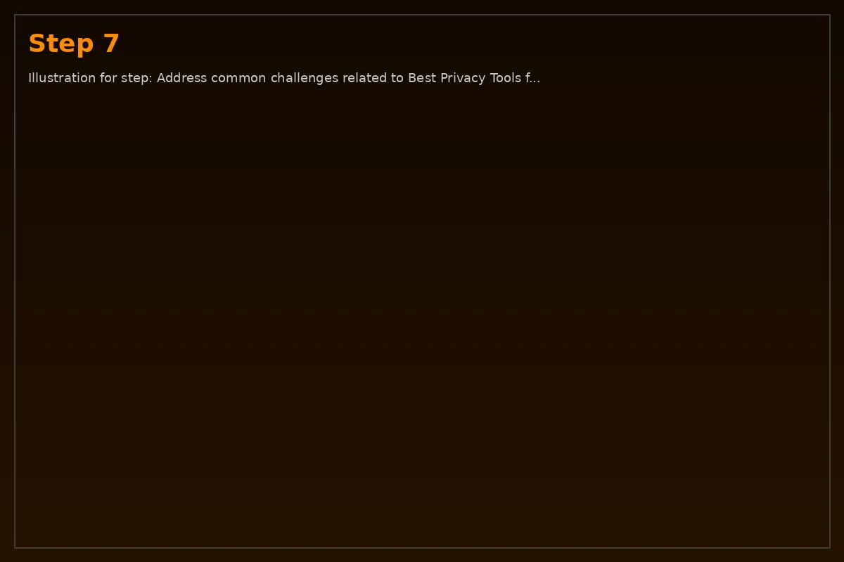 Step 7: Illustration for step: Address common challenges related to Best Privacy Tools for Windows Users, pr