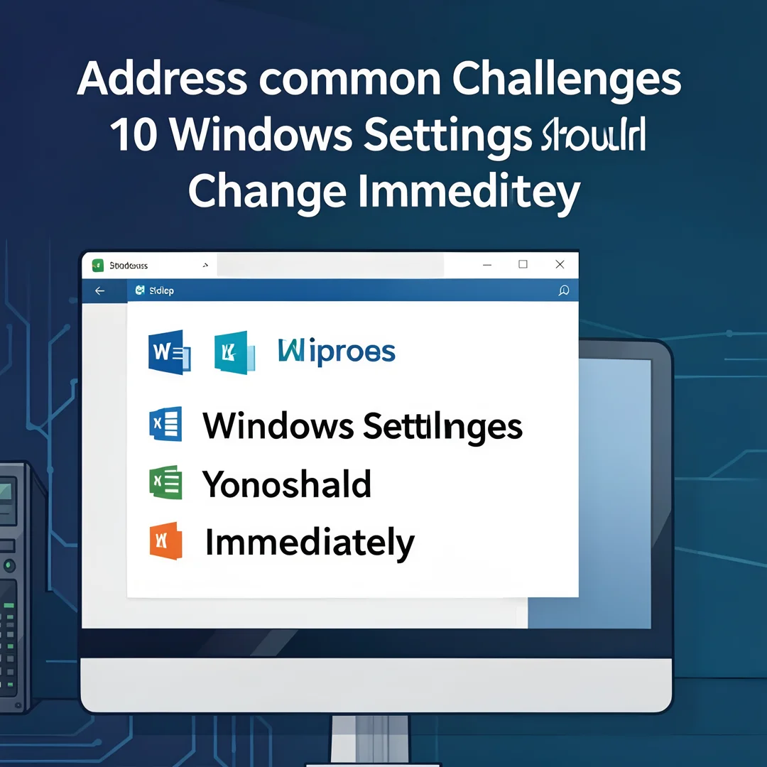 Step 7: Illustration for step: Address common challenges related to 10 Windows Settings You Should Change Im